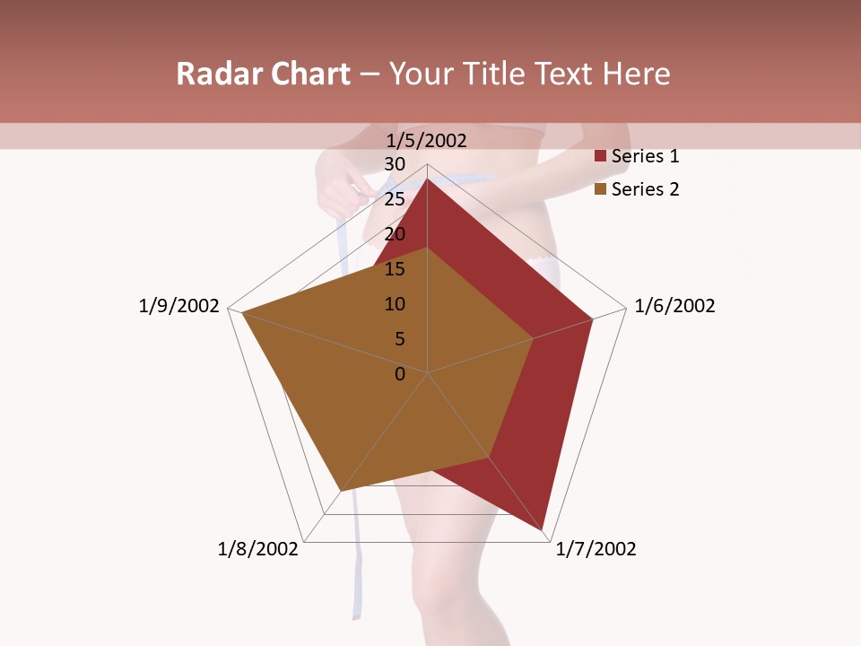 Isolated Woman Success PowerPoint Template