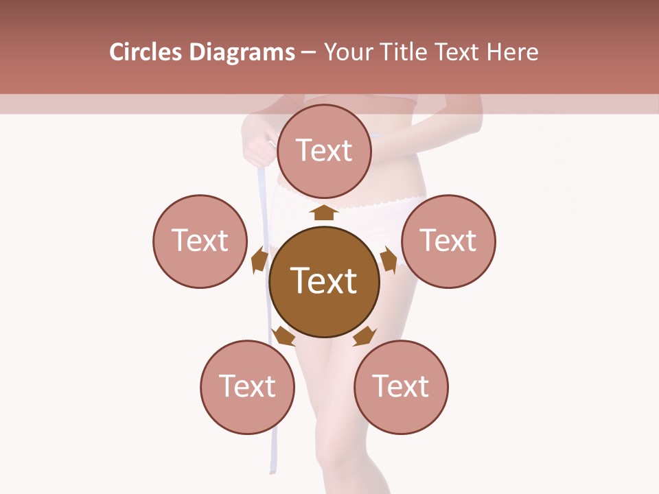 Isolated Woman Success PowerPoint Template