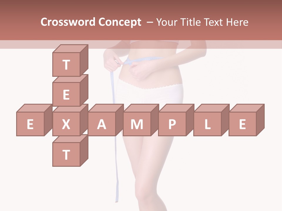 Isolated Woman Success PowerPoint Template