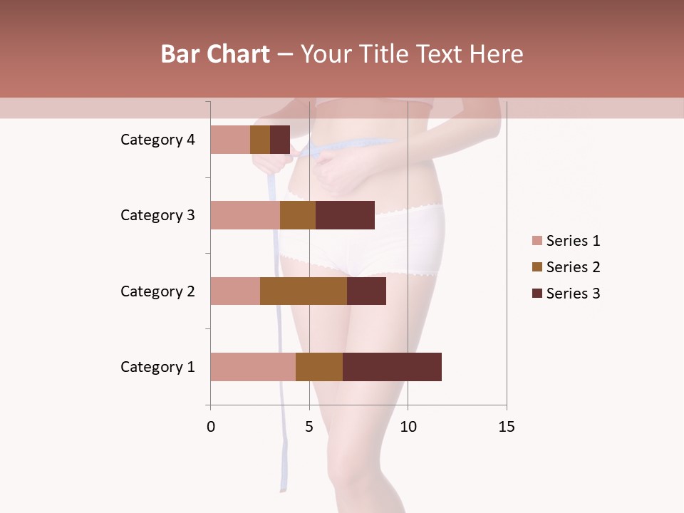 Isolated Woman Success PowerPoint Template