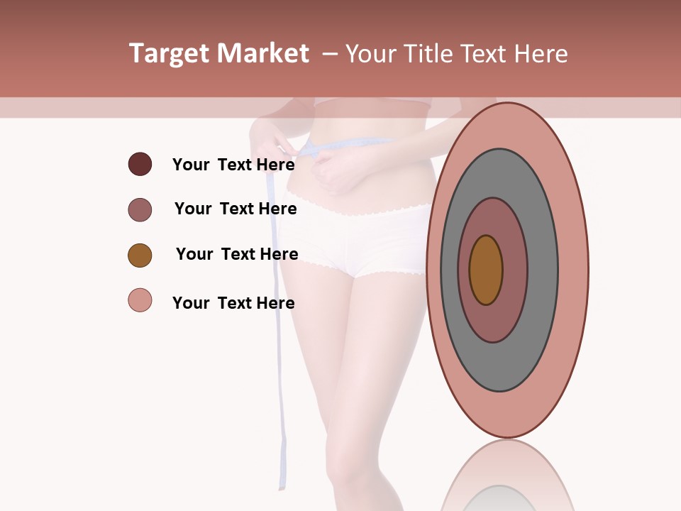 Isolated Woman Success PowerPoint Template