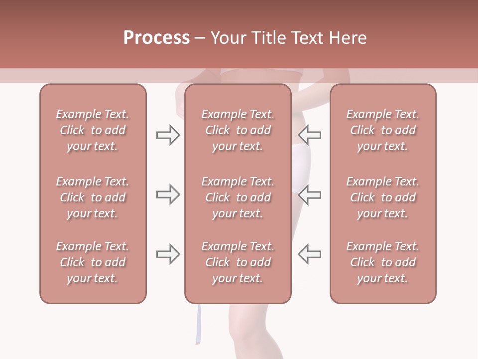 Isolated Woman Success PowerPoint Template