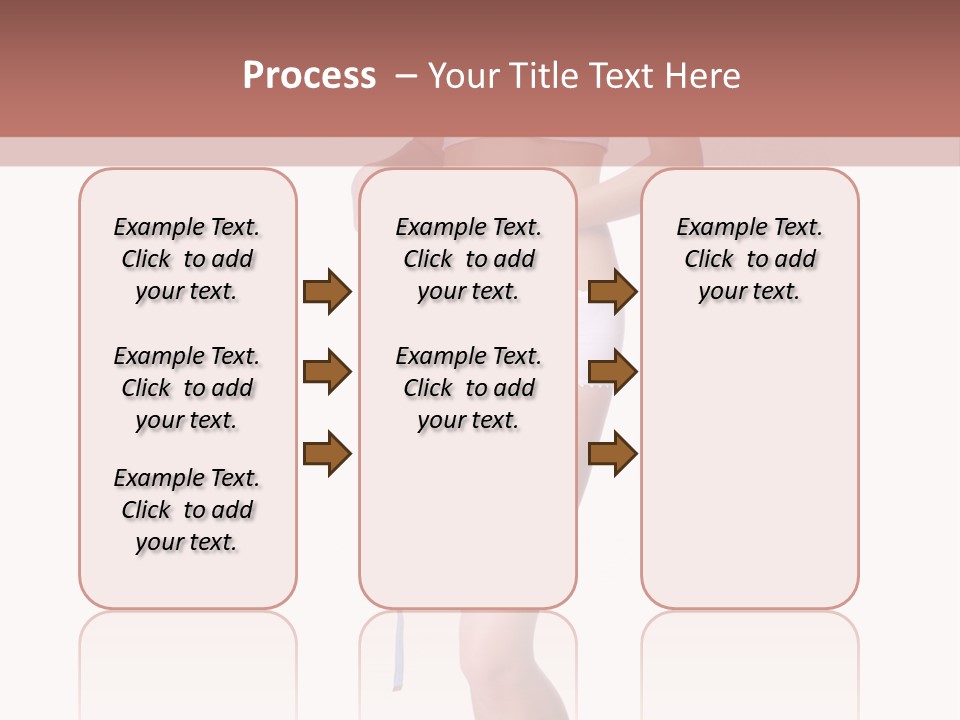 Isolated Woman Success PowerPoint Template