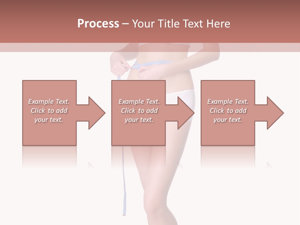 Isolated Woman Success PowerPoint Template