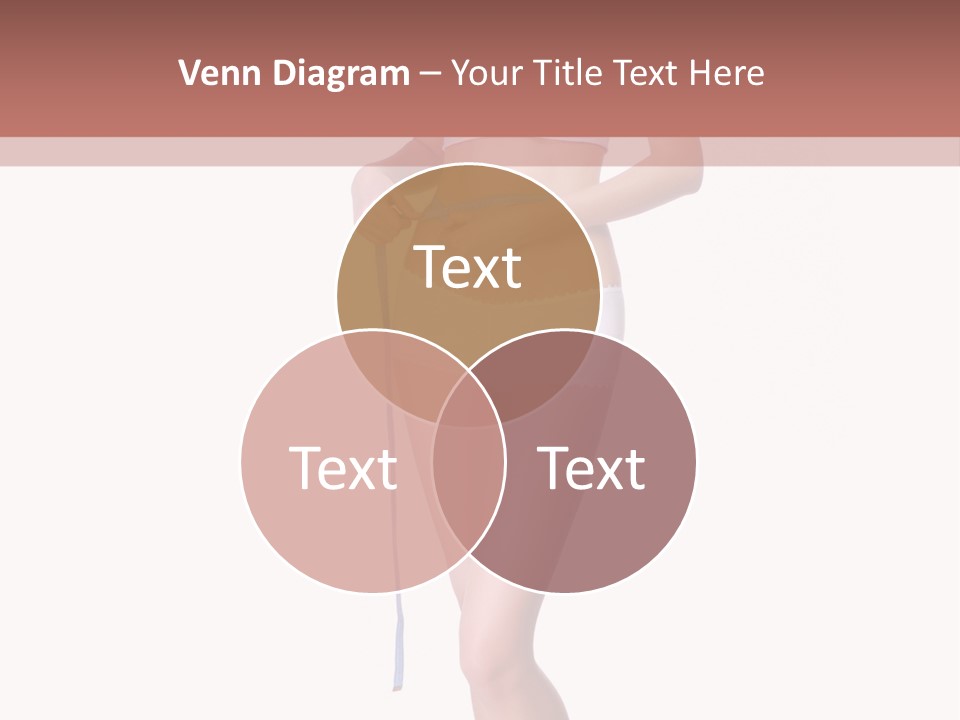 Isolated Woman Success PowerPoint Template