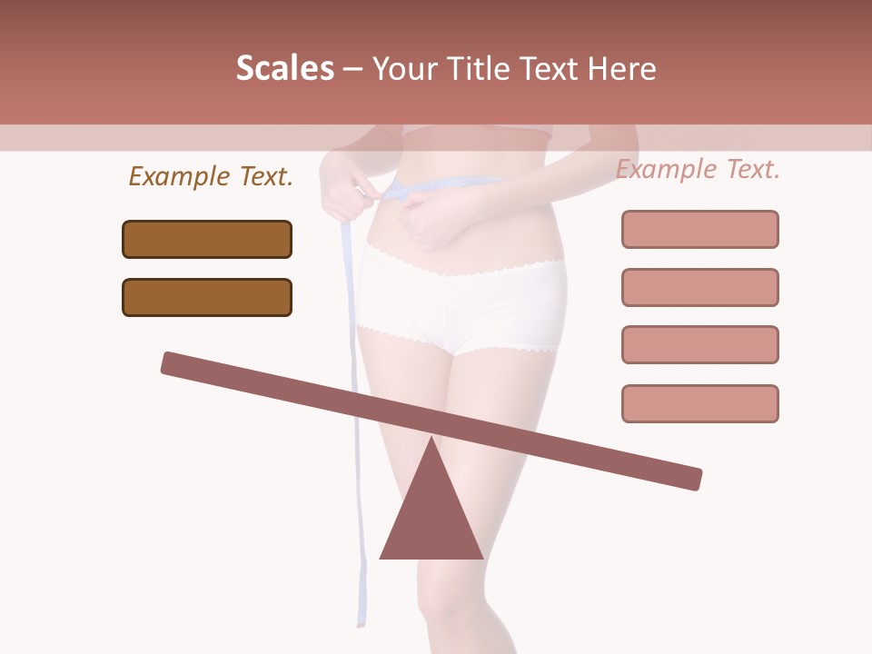 Isolated Woman Success PowerPoint Template