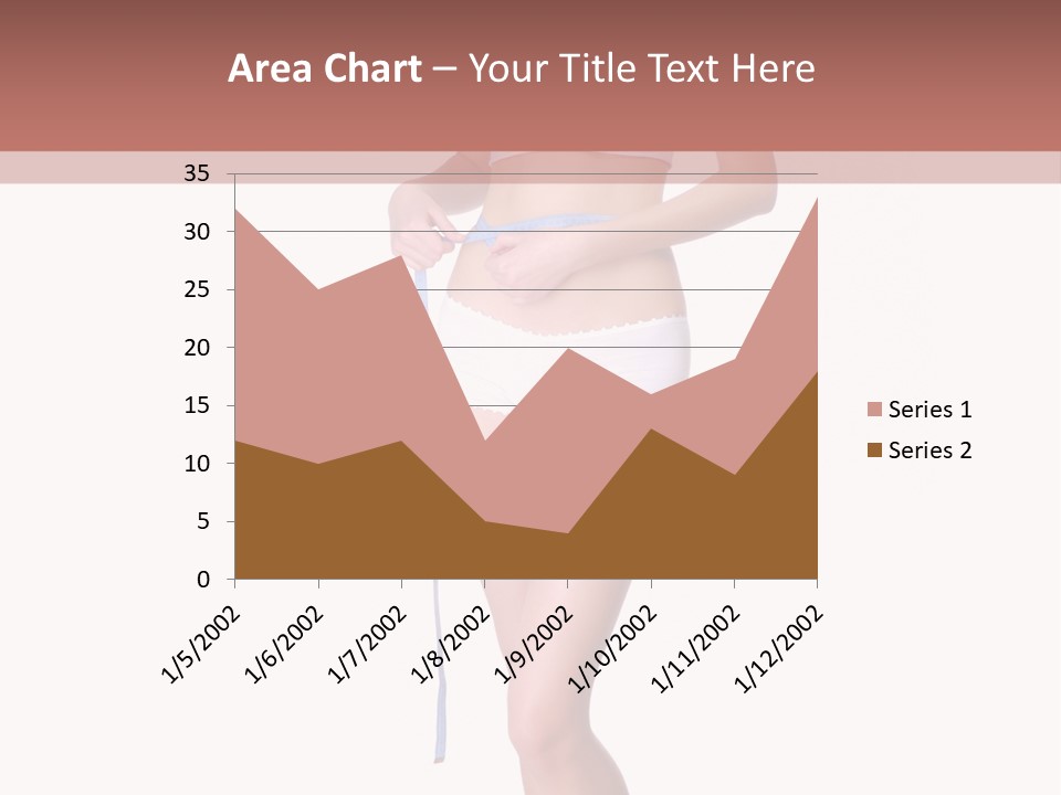 Isolated Woman Success PowerPoint Template