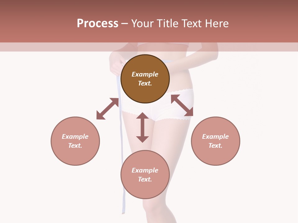 Isolated Woman Success PowerPoint Template