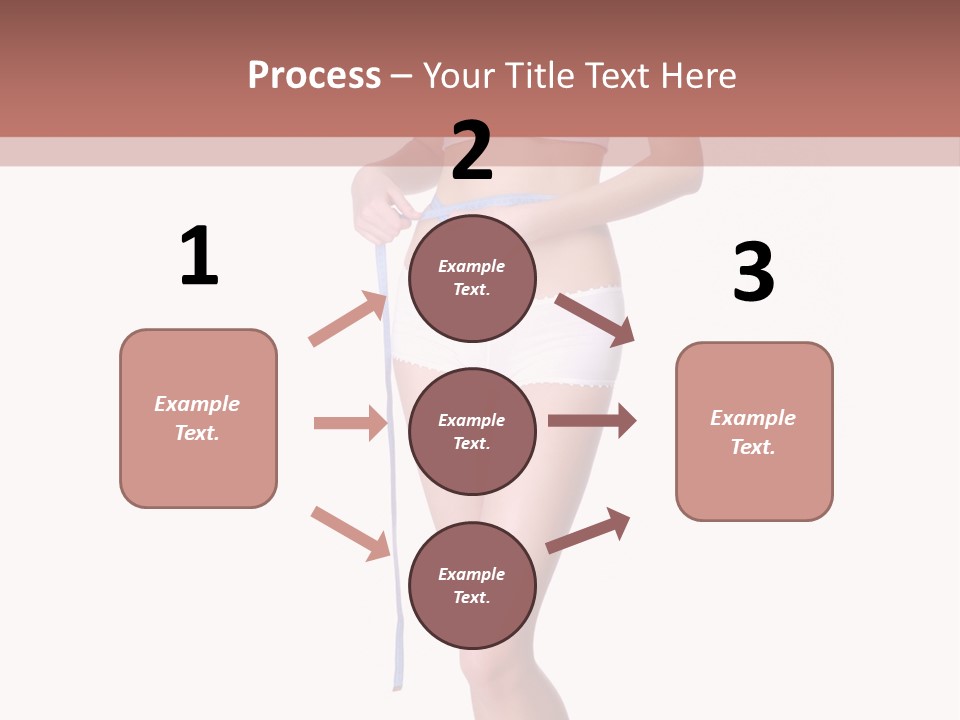 Isolated Woman Success PowerPoint Template