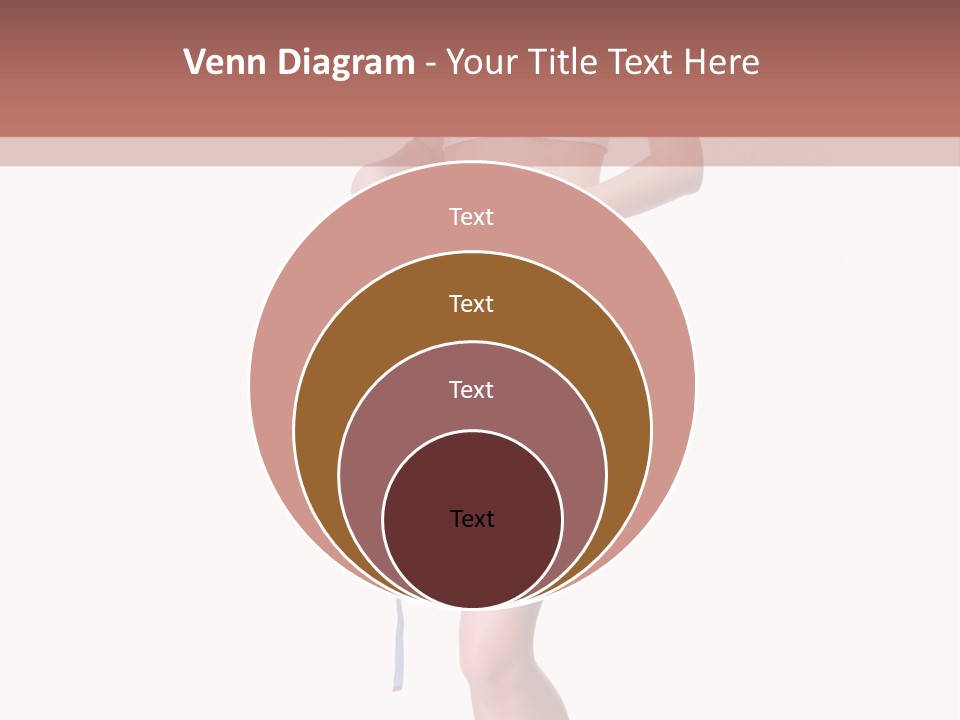 Isolated Woman Success PowerPoint Template