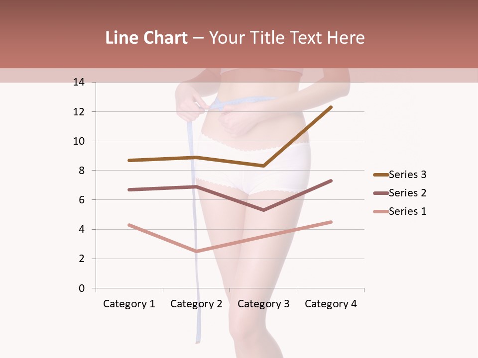 Isolated Woman Success PowerPoint Template