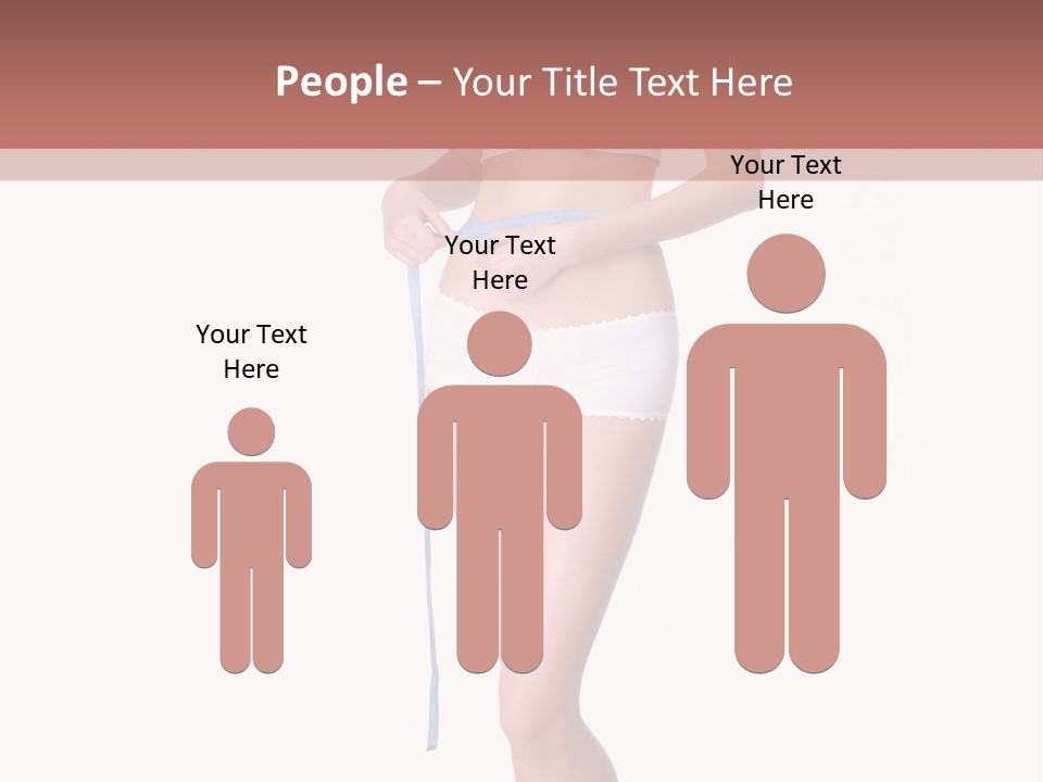 Isolated Woman Success PowerPoint Template