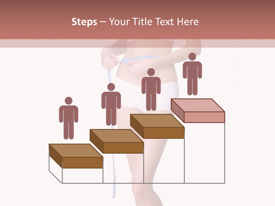 Isolated Woman Success PowerPoint Template