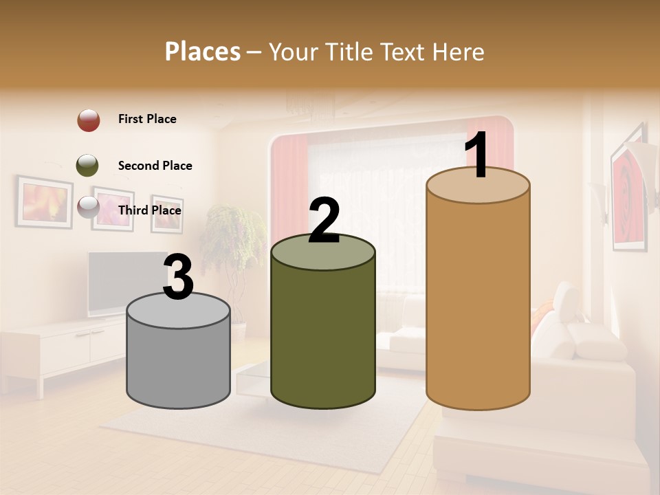 Floor Illuminated Indoors PowerPoint Template