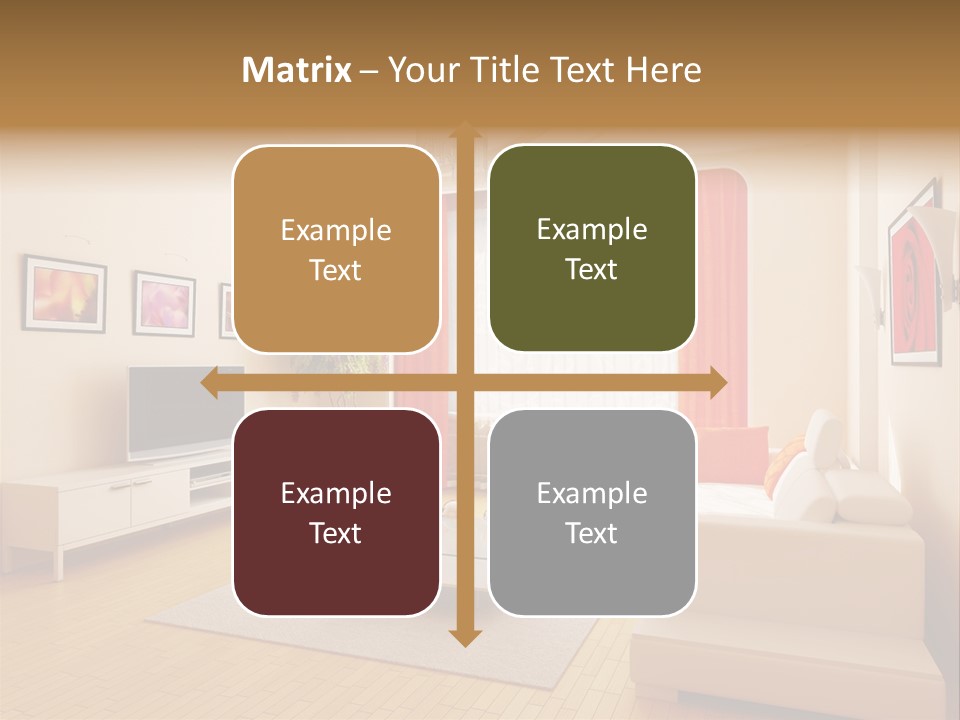 Floor Illuminated Indoors PowerPoint Template