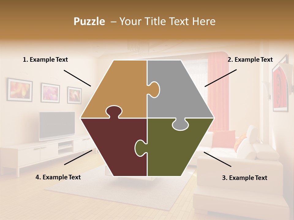 Floor Illuminated Indoors PowerPoint Template