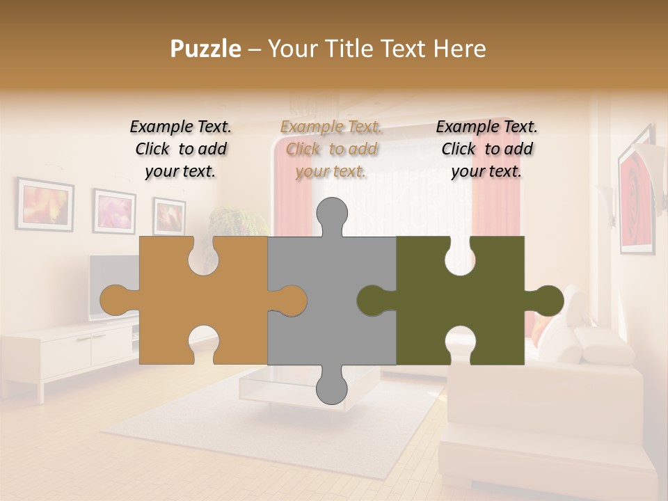 Floor Illuminated Indoors PowerPoint Template