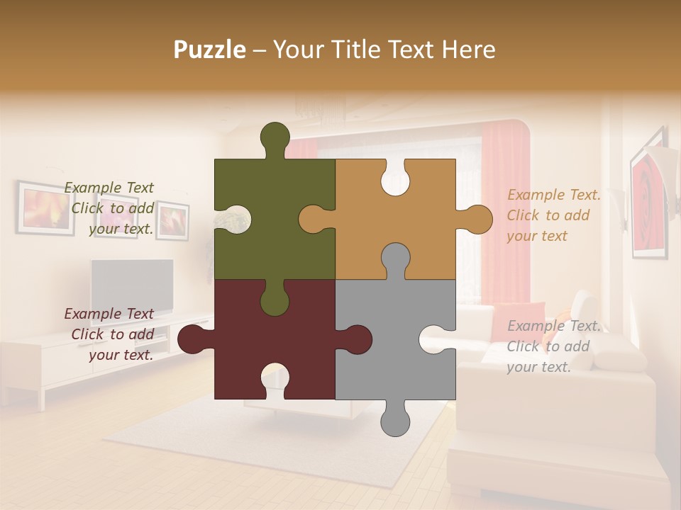 Floor Illuminated Indoors PowerPoint Template