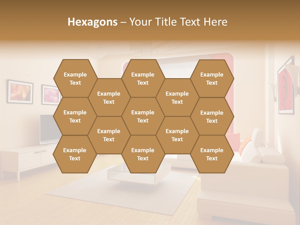 Floor Illuminated Indoors PowerPoint Template