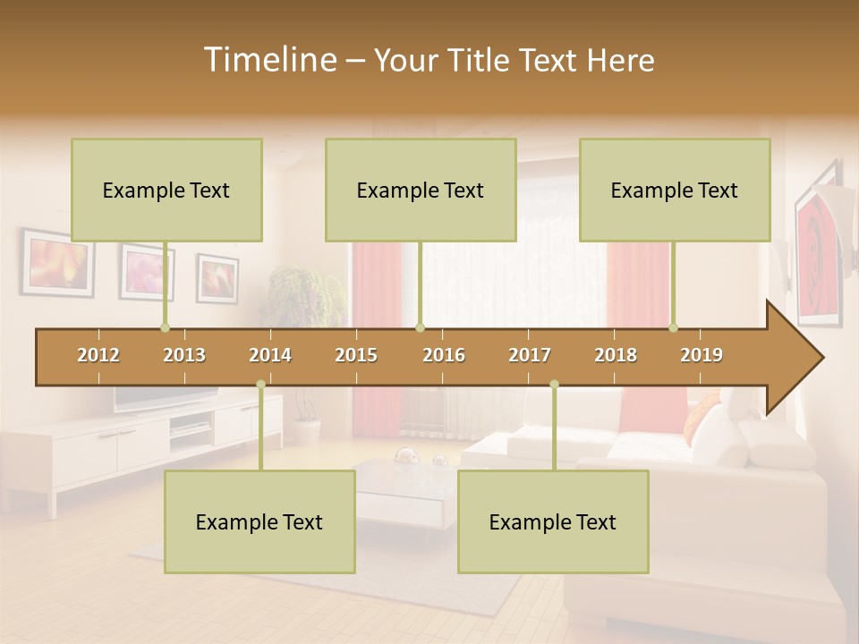 Floor Illuminated Indoors PowerPoint Template