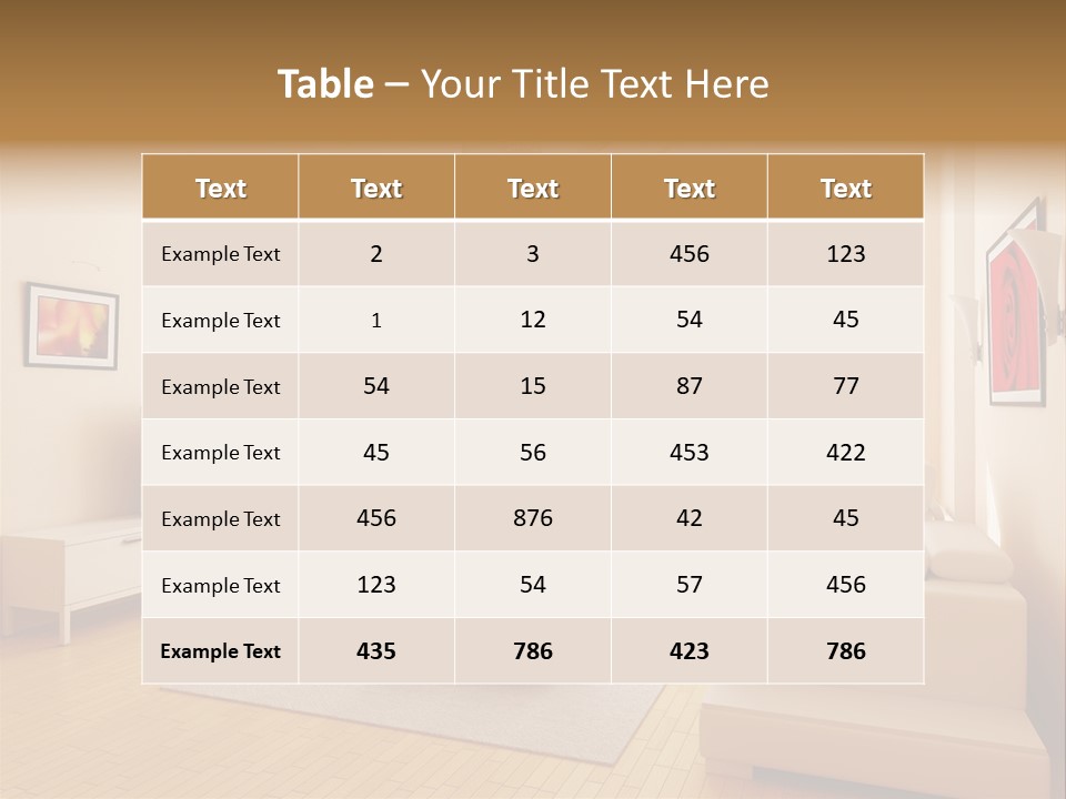 Floor Illuminated Indoors PowerPoint Template