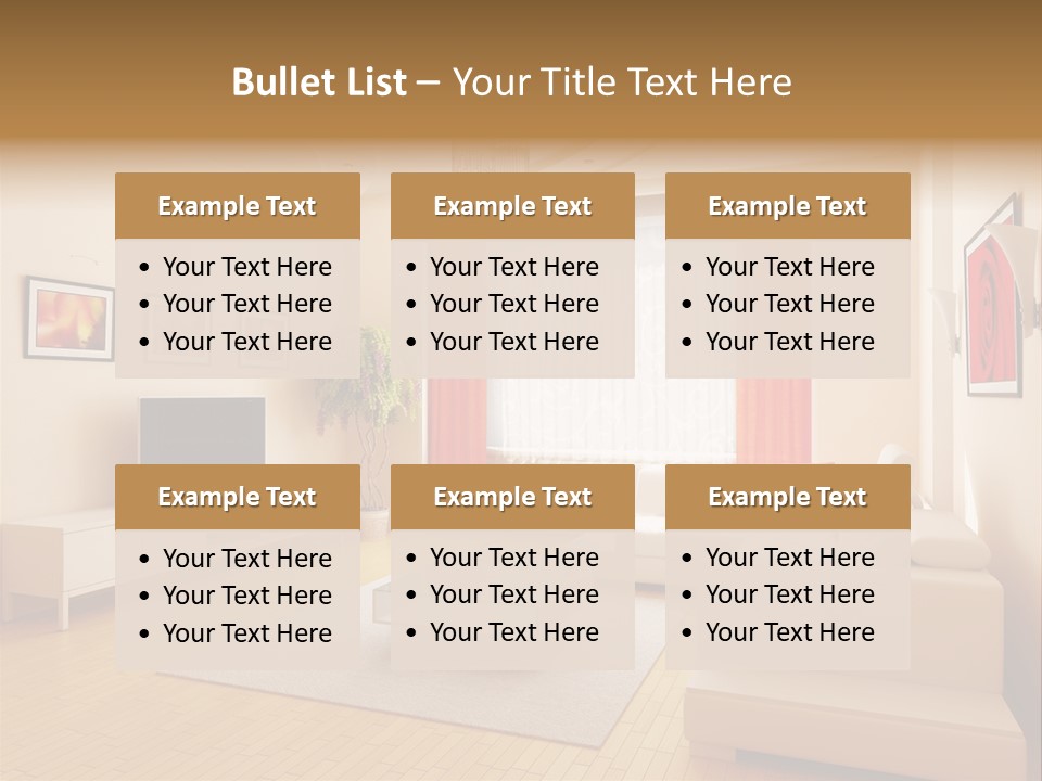Floor Illuminated Indoors PowerPoint Template