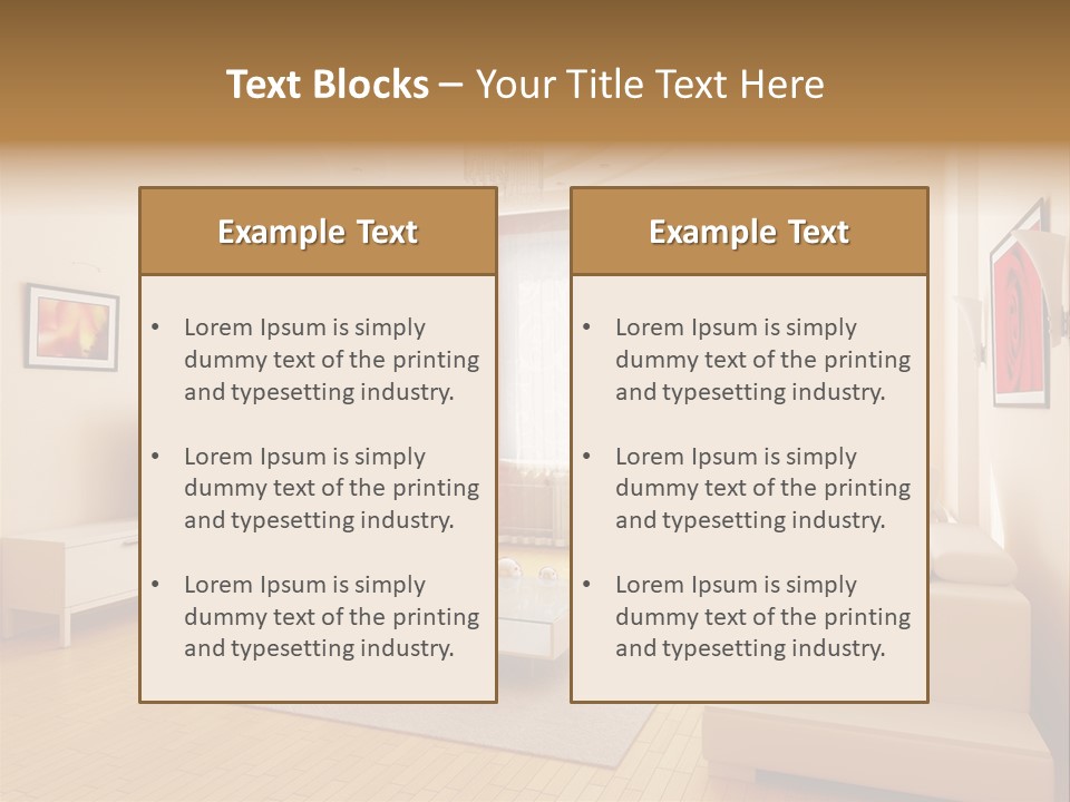 Floor Illuminated Indoors PowerPoint Template