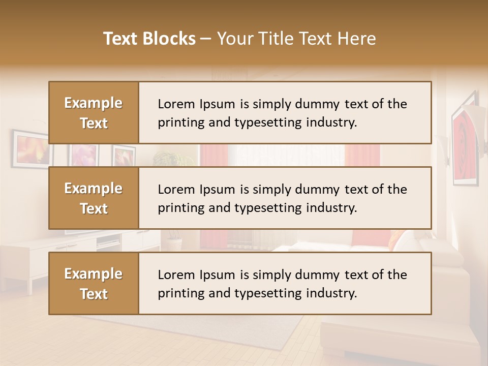 Floor Illuminated Indoors PowerPoint Template