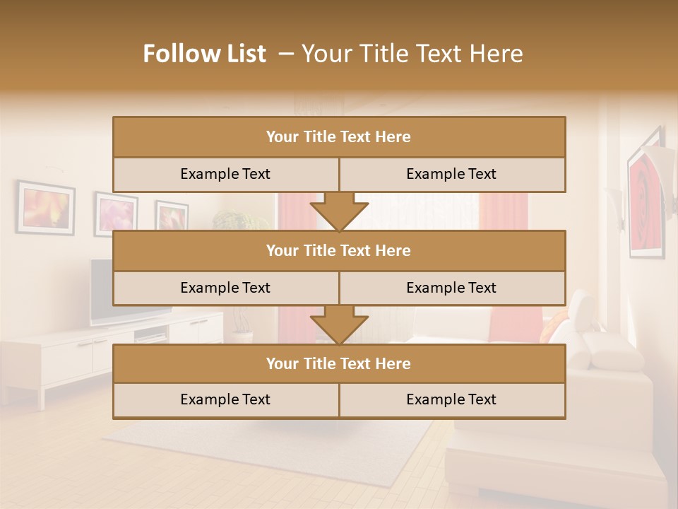 Floor Illuminated Indoors PowerPoint Template