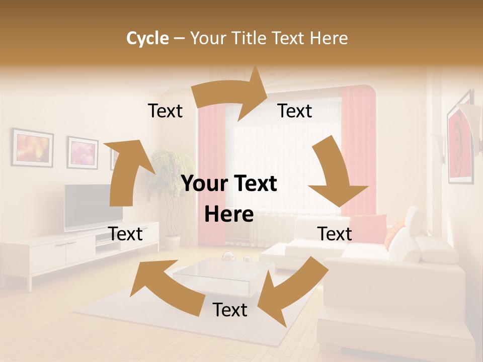 Floor Illuminated Indoors PowerPoint Template