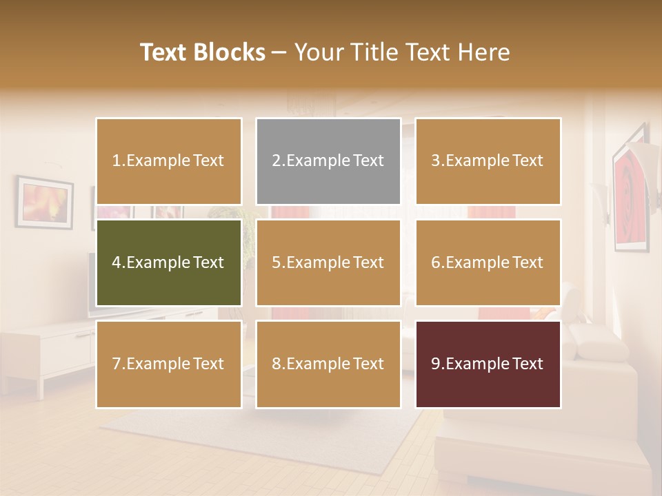 Floor Illuminated Indoors PowerPoint Template