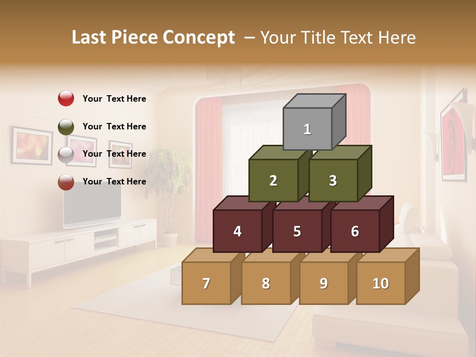 Floor Illuminated Indoors PowerPoint Template