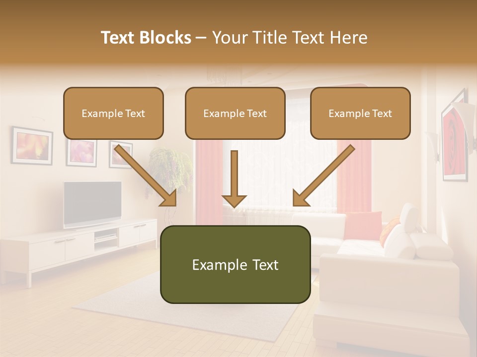 Floor Illuminated Indoors PowerPoint Template