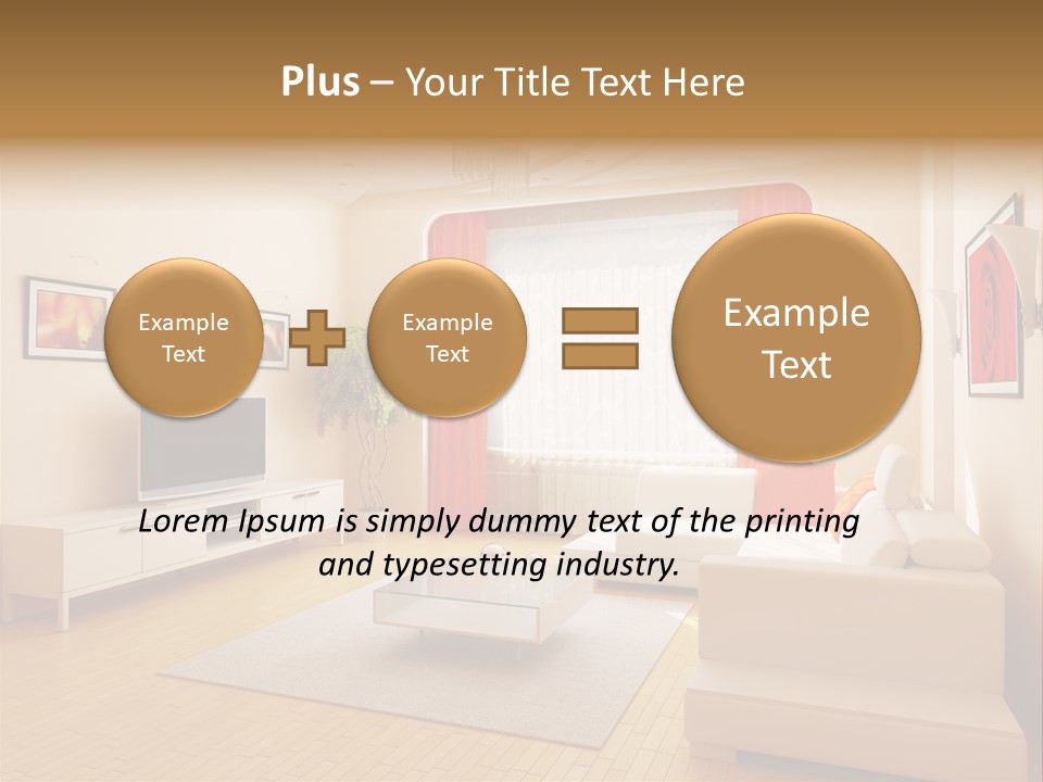 Floor Illuminated Indoors PowerPoint Template