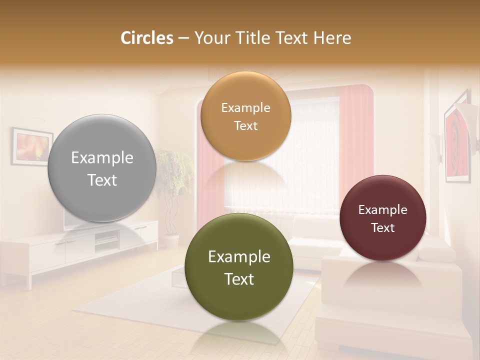 Floor Illuminated Indoors PowerPoint Template