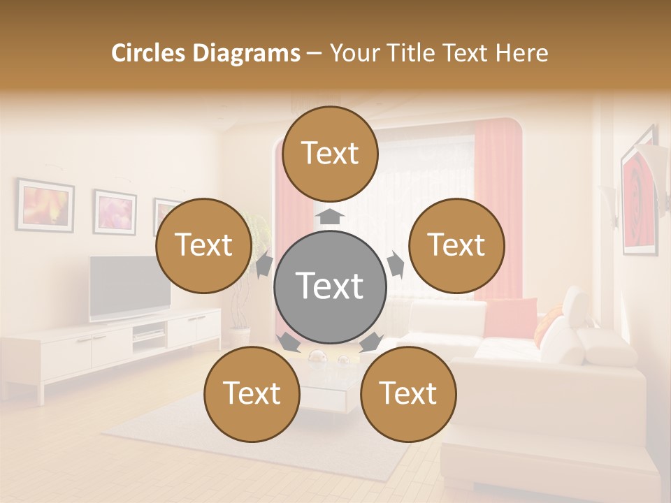 Floor Illuminated Indoors PowerPoint Template