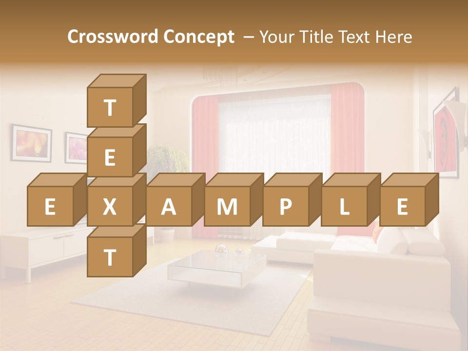 Floor Illuminated Indoors PowerPoint Template
