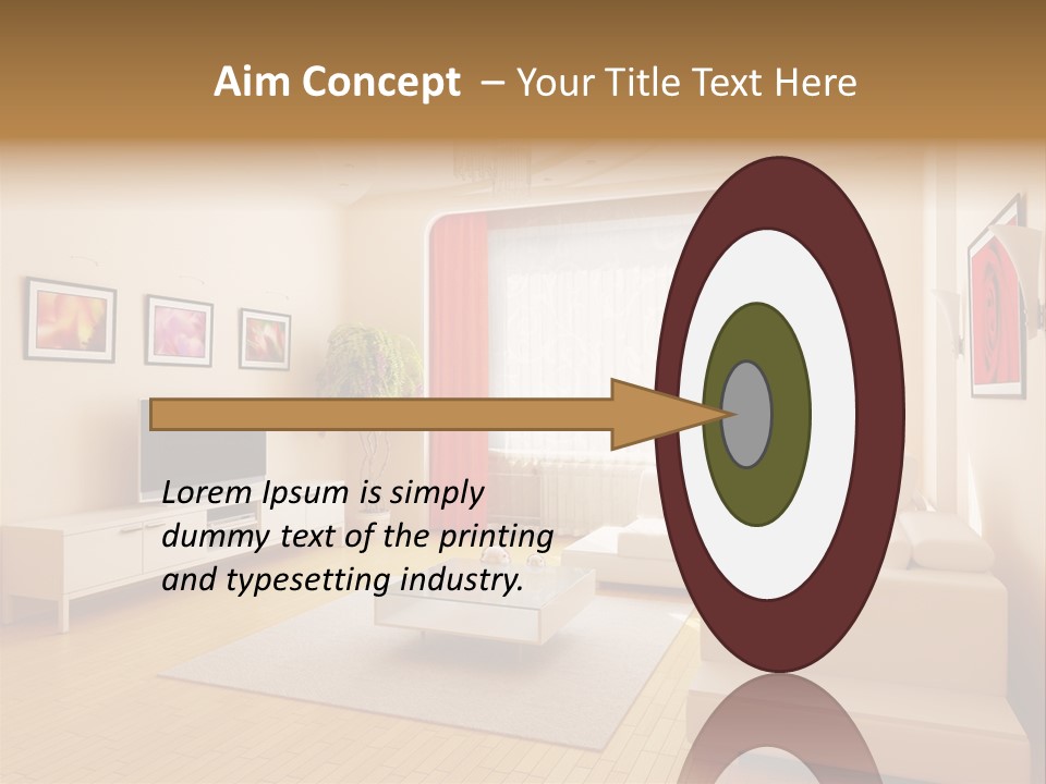 Floor Illuminated Indoors PowerPoint Template