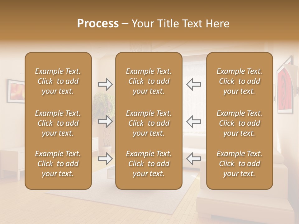 Floor Illuminated Indoors PowerPoint Template