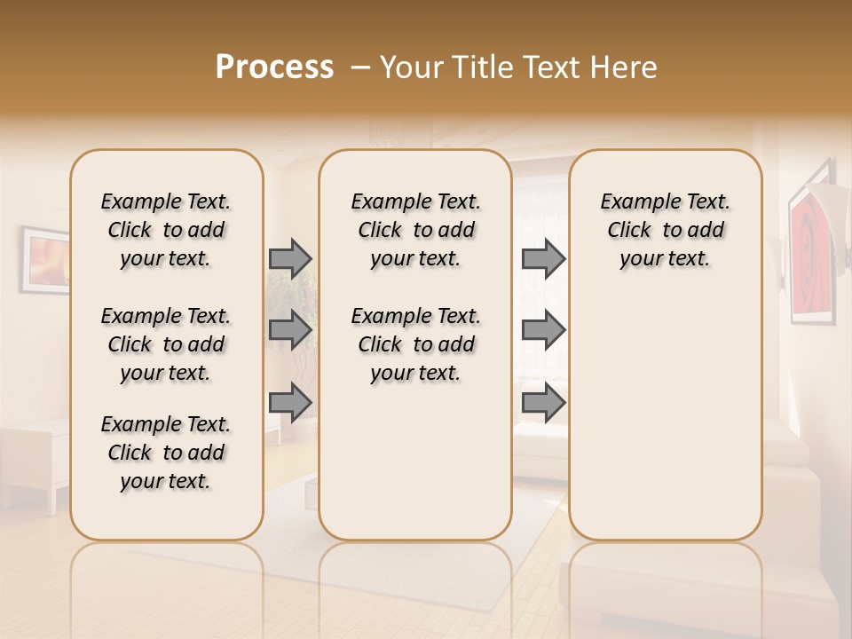 Floor Illuminated Indoors PowerPoint Template