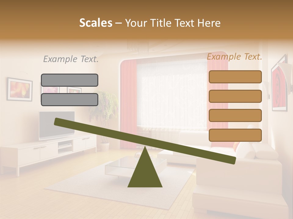 Floor Illuminated Indoors PowerPoint Template
