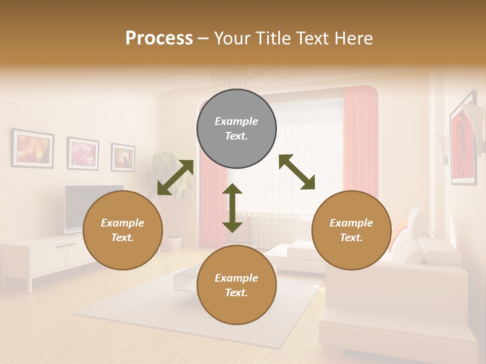 Floor Illuminated Indoors PowerPoint Template
