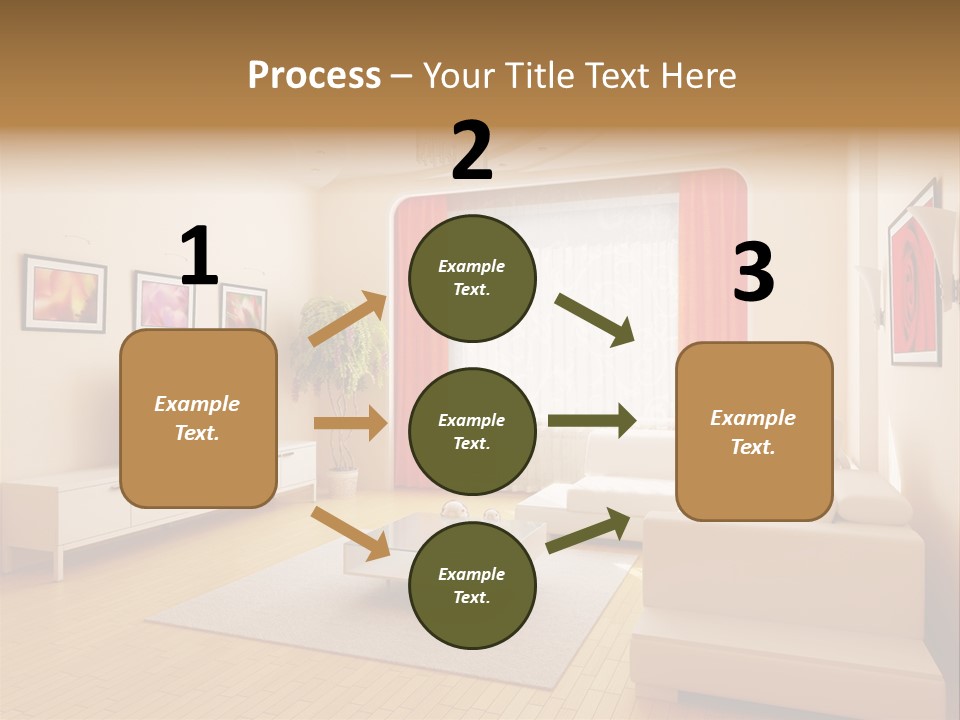 Floor Illuminated Indoors PowerPoint Template