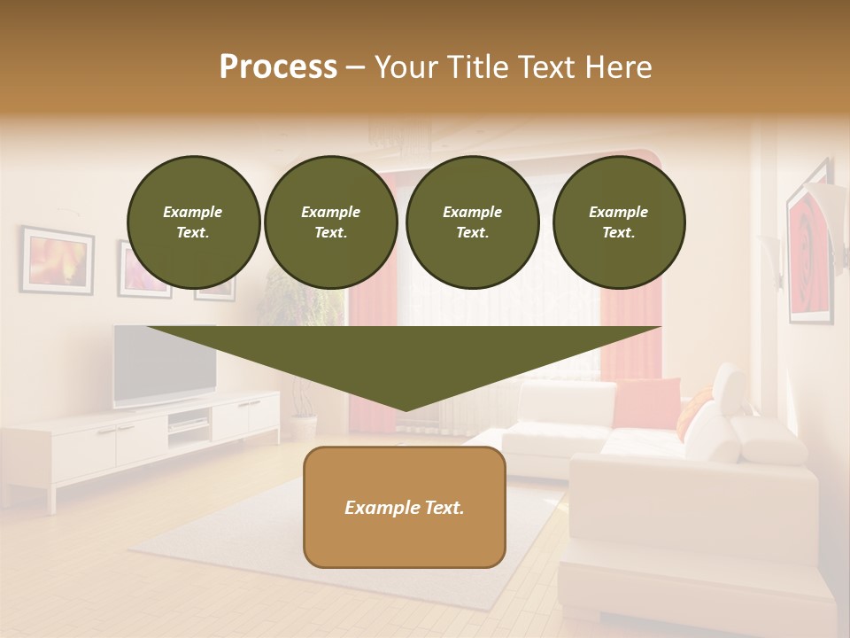 Floor Illuminated Indoors PowerPoint Template