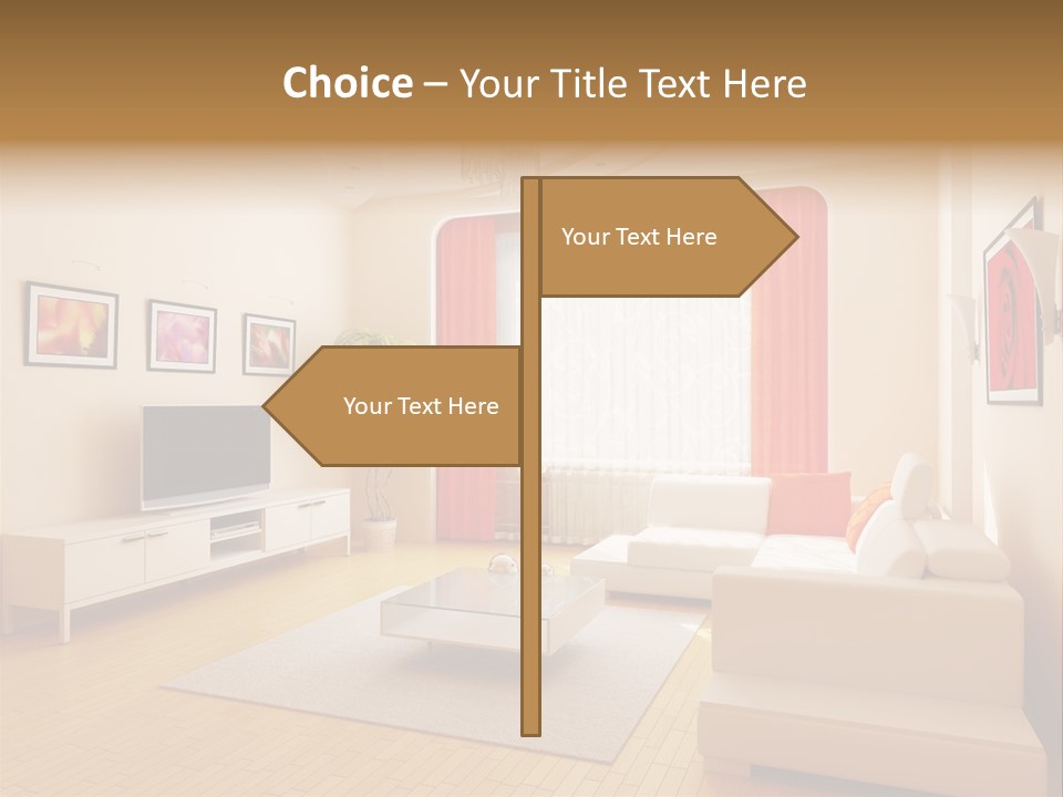 Floor Illuminated Indoors PowerPoint Template