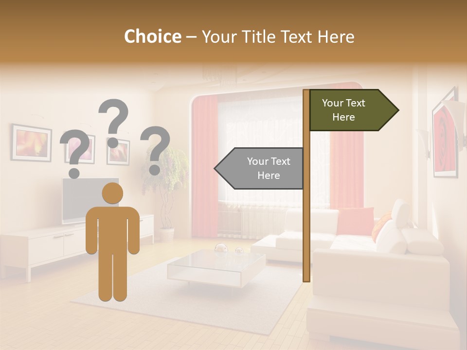 Floor Illuminated Indoors PowerPoint Template