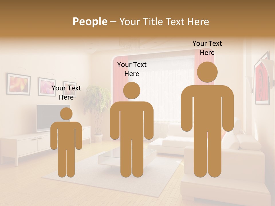 Floor Illuminated Indoors PowerPoint Template