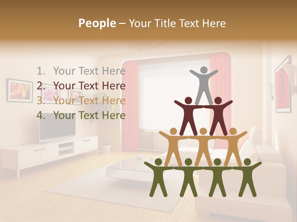 Floor Illuminated Indoors PowerPoint Template