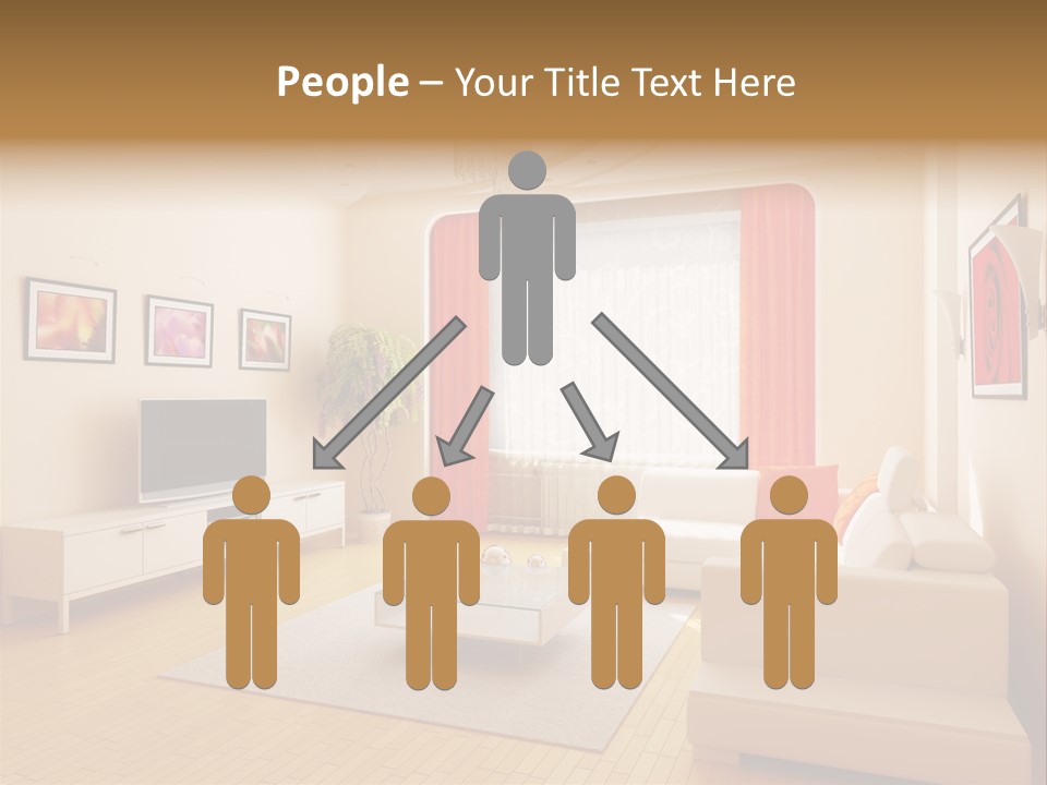 Floor Illuminated Indoors PowerPoint Template