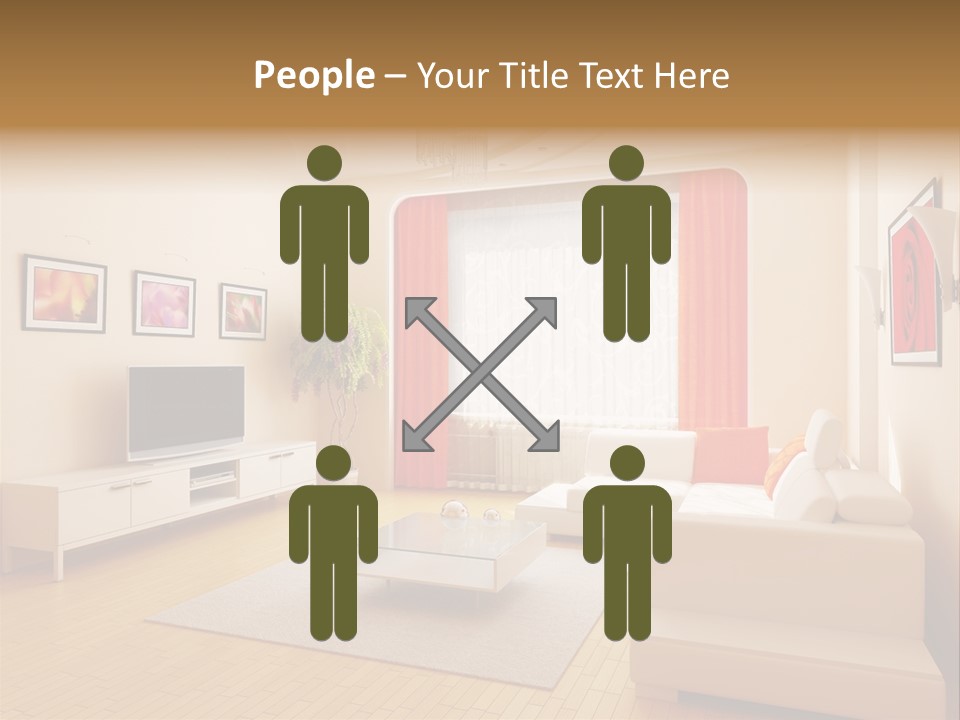 Floor Illuminated Indoors PowerPoint Template